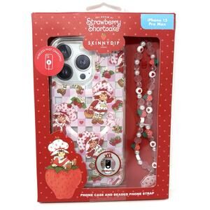 Strawberry Shortcake Skinny Dip iPhone 15 Pro Max Case Cover Beaded Strap Cover